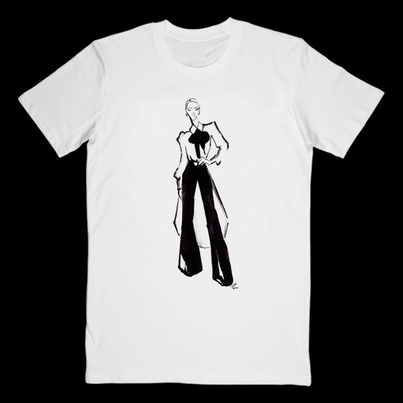 Other - Celine Dion Fashion Sketch Tee